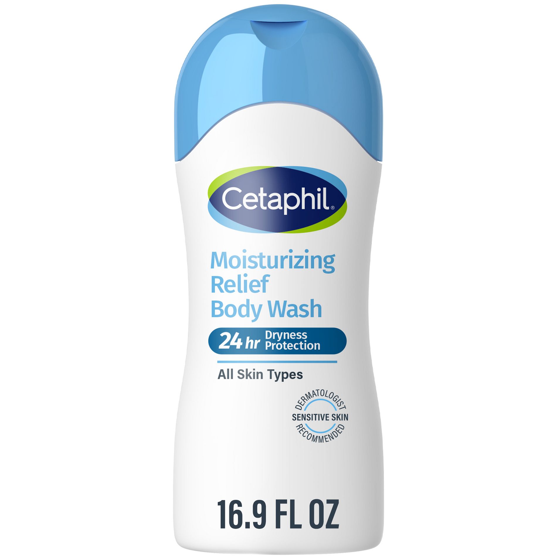 Cetaphil Moisturizing Relief Body Wash - 16.9 fl oz: No Fragrance Added, Hypoallergenic, Paraben-Free, Sulfate-Free