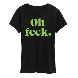 Women's - Instant Message - Oh Feck Short Sleeve Graphic T-Shirt - 1 of 4