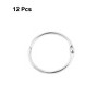 Unique Bargains Metal Book Loose-Leaf Rings 0.79" Inner Dia 12 Pcs - 2 of 4