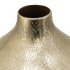 YONWAY Aluminum Square Vase with Gold Streaks Modern Flower Arrangement Centerpiece for Home Table Decor. - 4 of 4