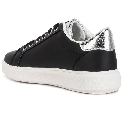 Женские кроссовки London Rag Womens Claude Faux Leather Back Panel Detail Sneakers 8 — фото 3