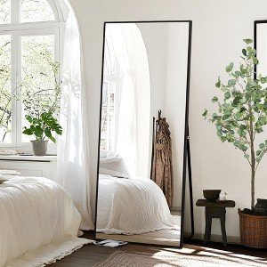 CENGHU 64"x 24" Freestanding Mirror Floor Mirror Aluminum Alloy Frame Full Length Mirror for Living Room Bedroom, Entryway - 1 of 4