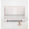 Bacati - Hearts Gray Muslin 100 percent Cotton Universal Baby US Standard Crib or Toddler Bed Fitted Sheet - 4 of 4