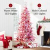 Best Choice Products Pre-Lit Flocked Artificial Aspen Noble Fir Christmas Tree w/ Branch Tips, LED Lights - Pink - 4 of 4