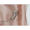 Anna-Kaci Crystal Rhinestone Gold and Silver Tone Anchor Pendant Necklace for Nautical Themed - 3 of 4