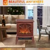 NicBex Freestanding Electric Fireplace 18 Inch Heater Stove Fireplace with 3D Realistic Flame and Overheating Protection - 4 of 4