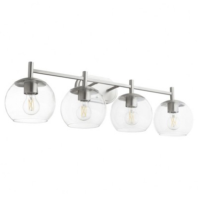 Quorum Lighting Lyon 4 - Light Vanity in  Satin Nickel