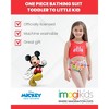 Disney Mickey Mouse Minnie Mouse Girls One Piece Bathing Suit Toddler to Little Kid - image 3 of 4