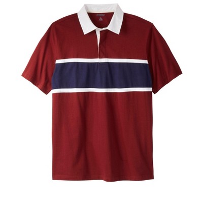 KingSize Mens Big & Tall Long-Sleeve Rugby Polo