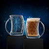 JoyJolt Star Wars TIE Fighter Double Wall Glass Mugs - Set of 2 Double Wall Insulated Mug Glasses - 10 oz - 2 of 4