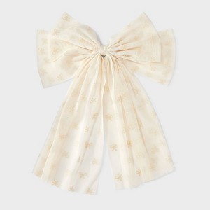 Flocked Hair Bow Clip - Wild Fable™ - 1 of 3