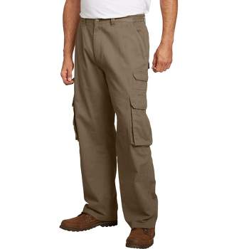 Boulder Creek by KingSize Men's Big & Tall  Side-Elastic Stacked Cargo Pocket Pants