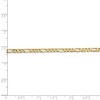 Black Bow Jewelry 3mm, 14k Yellow Gold, Open Concave Figaro Chain Bracelet - 4 of 4