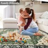 Washable Vintage Persian Area Rug Floral Print Distressed Oriental Rug - 3 of 4