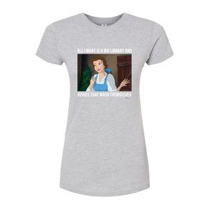 Women's - Disney - Belle Fitted Graphic T-Shirt - 1 of 3