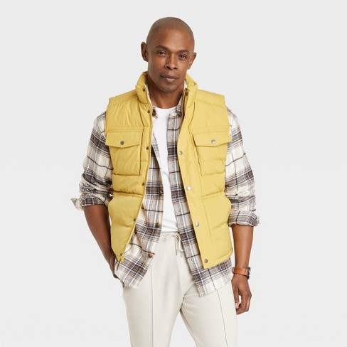 Yellow deals puff vest