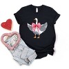 Valentine Goose Coquette - Women's Short Sleeve Graphic T-Shirt - 2 of 4