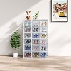 KTMBDW Plastic Shoe Organizer, Shoe Storage with Front Door, Shoe Rack 18 Pack Shoe Boxes Clear, Sneaker Storage, Shoe Organizer for Closet - 2 of 4
