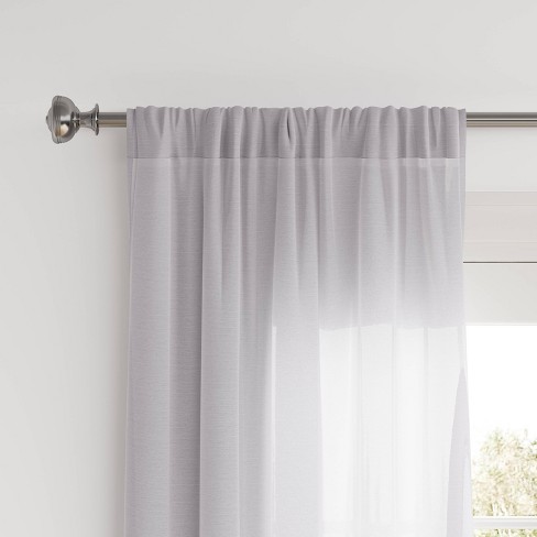 95 X54 Farrah Curtain Panel Silent, Target Threshold Curtain Clip Rings