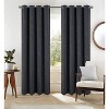 RT Designer Collection Heidi Halo Foil Blackout Luxurious Decorative Grommet Curtain Panel 54" x 90" Black - 2 of 4