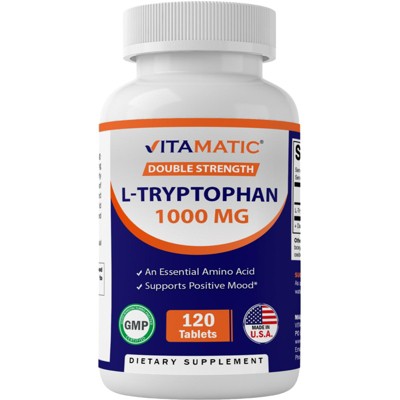 L-Tryptophan 1000mg - 120 Tablets