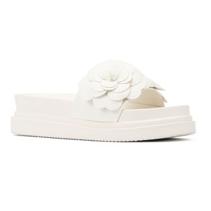 New York & Company Women's Camilia Flower Slide - 1 of 4