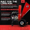 GreatCircleUSA Mini Wood Chipper & Shredder- 7HP 212CC Gas Engine 3" Max Branch Diameter (Red) - 3 of 4