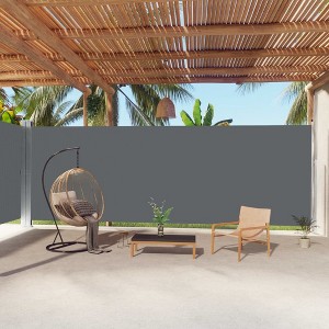 vidaXL Retractable Side Awning Anthracite 86.6"x393.7" - 1 of 4