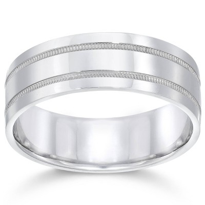 Pompeii3 7mm 950 Platinum Comfort Fit Wedding Band NEW Ring