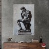 Notoriart Ebony Statue in Thought Men Style Wall Art Framed - 2 of 4