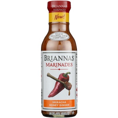 Briannas Sriracha Honey Ginger Marinade - 6 pack, 12 oz