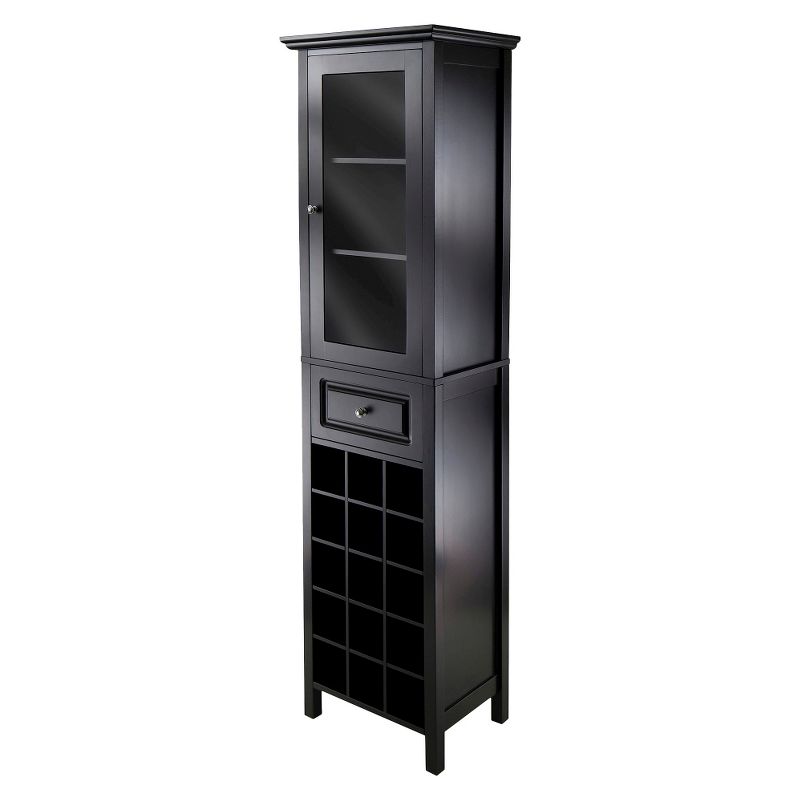 Wine Cabinet Wood/Black - Winsome, 1 of 7