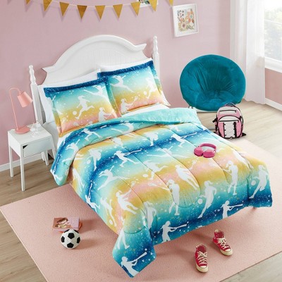 3pc Twin/Full Ombre Striped Bedding Set - Sports Illustrated