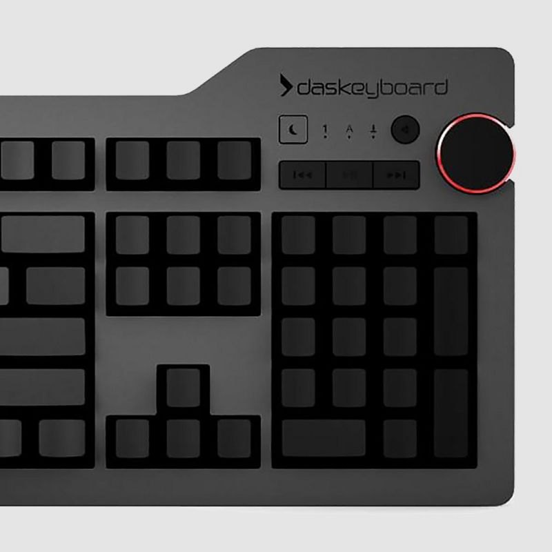 Das Keyboard 4 Ultimate Blank Wired Mechanical Keyboard, Cherry MX Mechanical Switches, 2-Port USB 3.0 Hub, Volume Knob, Aluminum Top, 104 Keys, Black, 5 of 6