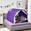 Costway Kids Bed Tent Play Tent Portable Playhouse Twin Sleeping w/Carry Bag Pink/Purple/Blue - image 2 of 4
