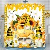 LunaLulinlk Bee Gnome Sunflower Shower Curtain - 3 of 3
