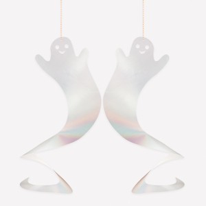 Meri Meri Spinning Ghost Decorations (Pack of 10) - 1 of 4