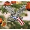 Gloria Duchin Eagle with Flag Tree Ornament - 3 of 3