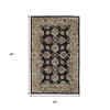 Brown Tan And Orange Floral Hand Tufted Area Rug - 3 of 4
