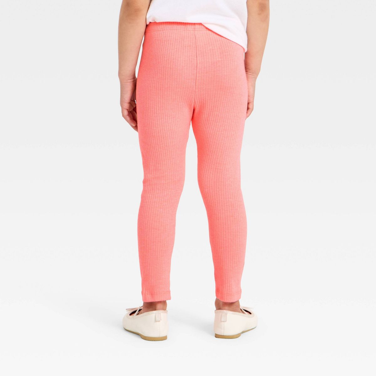 Toddler Girls' Solid Ribbed Leggings - Cat & Jack™ - thumbnail 2