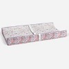 Bacati - Jungle Safari Lilac/Coral Muslin Quilted Changing Pad Cover - 4 of 4