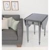 HomeRoots 28" Grey Manufactured Wood Oval End Table With Drawer - 2 of 4