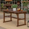PAGED Contemporary Wood Outdoor Table Rectangle Patio Dining Table with Rot-resistant Build for Patio, Poolside, Courtyard - 4 of 4