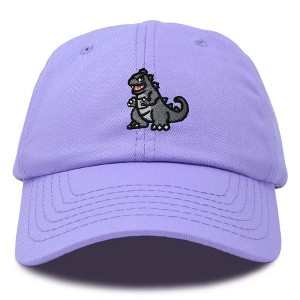 Dalix Giant Lizard Zilla Embroidered Cotton Dad Hat Baseball Cap Adjustable Glow in the Dark Mens - 1 of 4