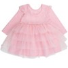 RuffleButts Toddler Girls Flutter Tulle Long Sleeve Twirl Dress - 2 of 4