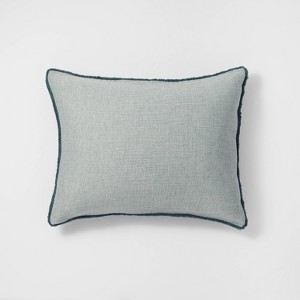 Funda de Almohada de Algodón Chambray Texturizado - Casaluna™