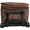 Amerileather 26-Inch Expandable Suitcase with Wheels – Elegant Upright Travel Case in Durable Top Grain Leather - 4 of 4