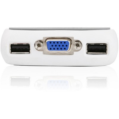 IOGEAR MiniView Micro USB Plus 2-Port KVM Switch - 2 Computer(s) - 1 Local User(s) - 2048 x 1536 - 2 x USB1 x VGA