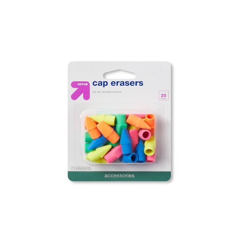 Eraser Caps, 24 count, Asssorted Colors