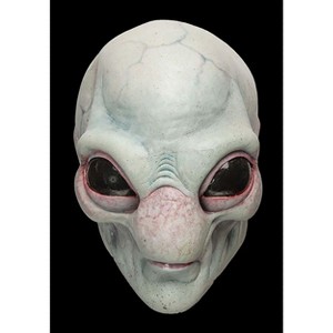 HalloweenCostumes.com One Size Fits Most   Alien Visitor Adult Mask, Black/Green - 1 of 4